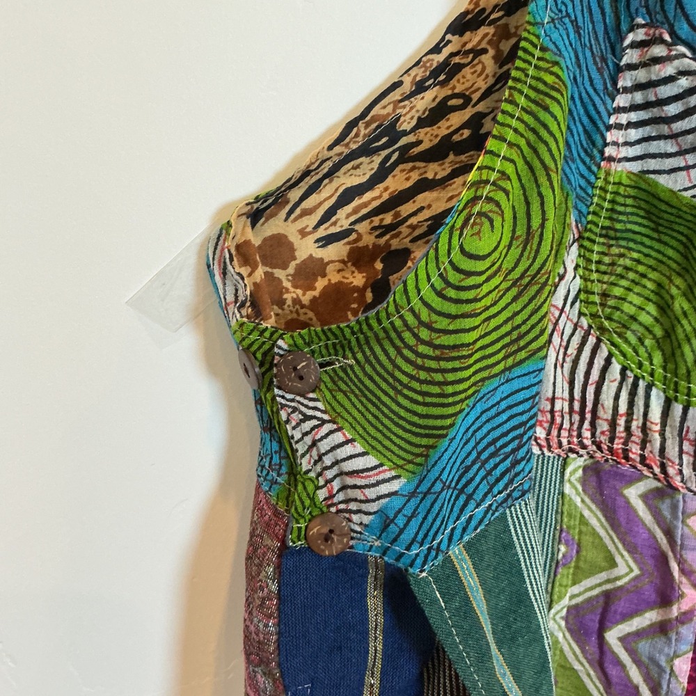 Boho Patchwork Halter Jumpsuit Like International… - image 8